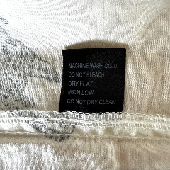 NWT JACKSON White And Black Cheetah Leopard Graphic Men's Poplin Button Up Sz L - Picture 12 of 15